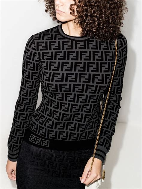 fendi sweater female button|fendi swag outfit for women.